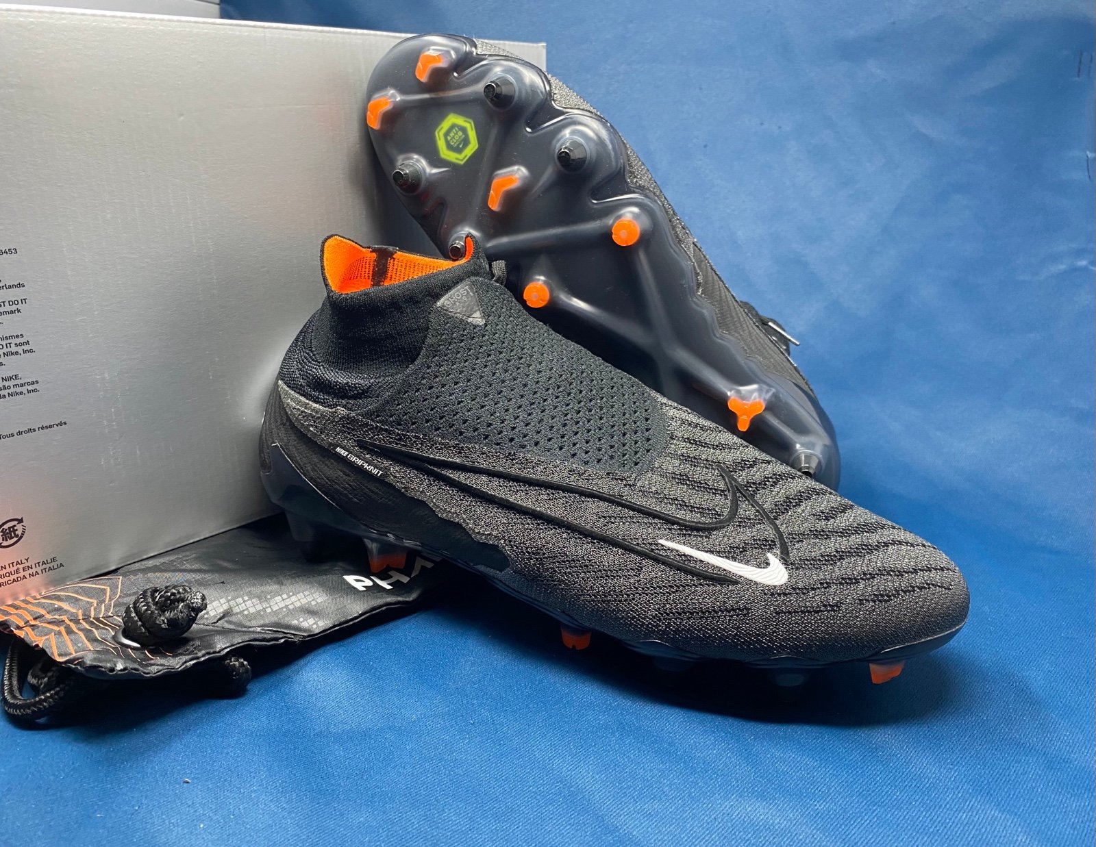 Nike GripKnit Phantom GX Elite DF SG-PRO Anti Clog Black (DD9444-010) Men's 13