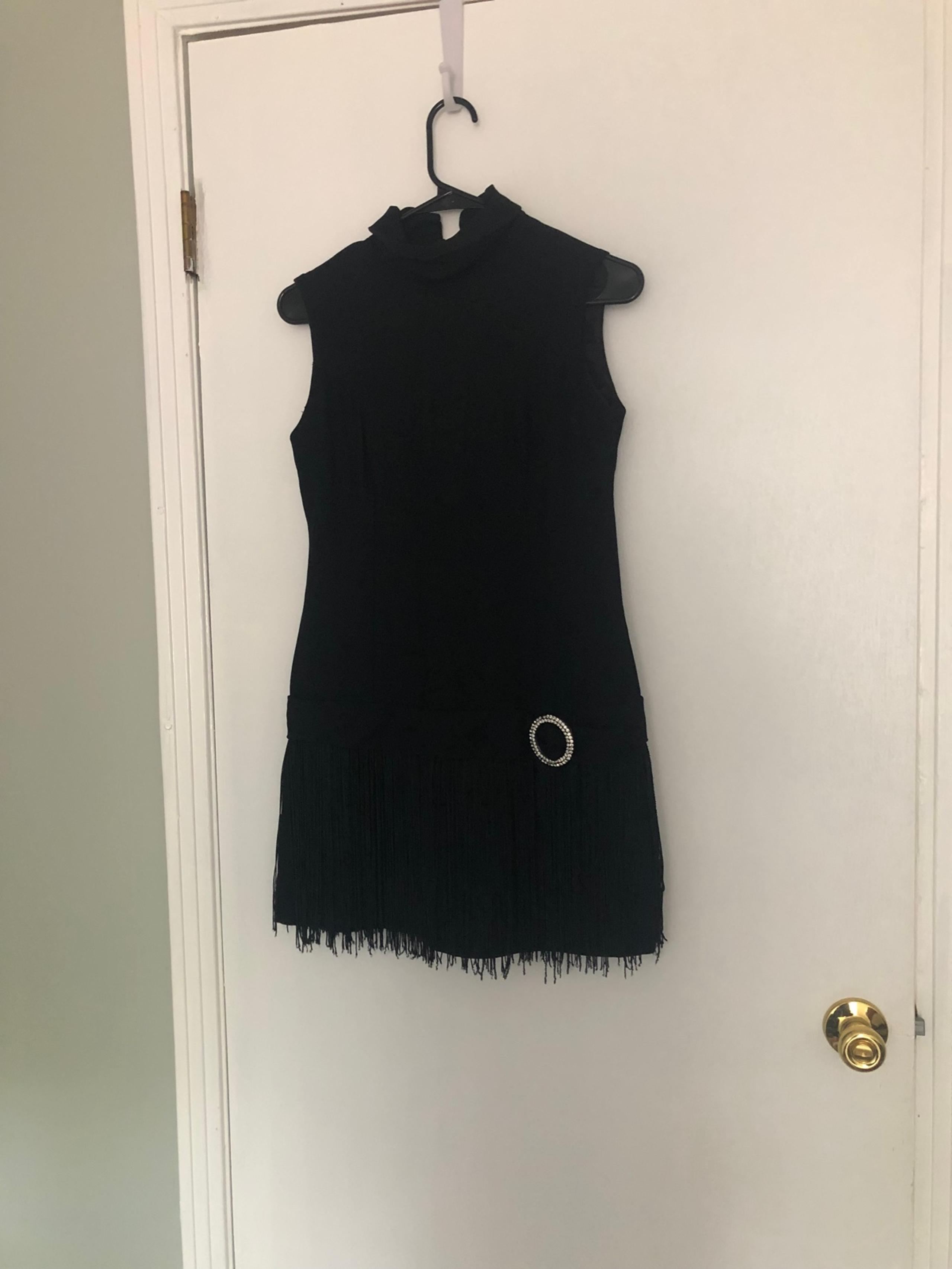 vtg 60s carol craig fringe mini dress