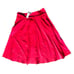 NY&CO Red High Waist Button Front Belted Swing Skirt 12