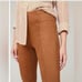 Spanx Faux Suede Rich Caramel Leggings Size XS