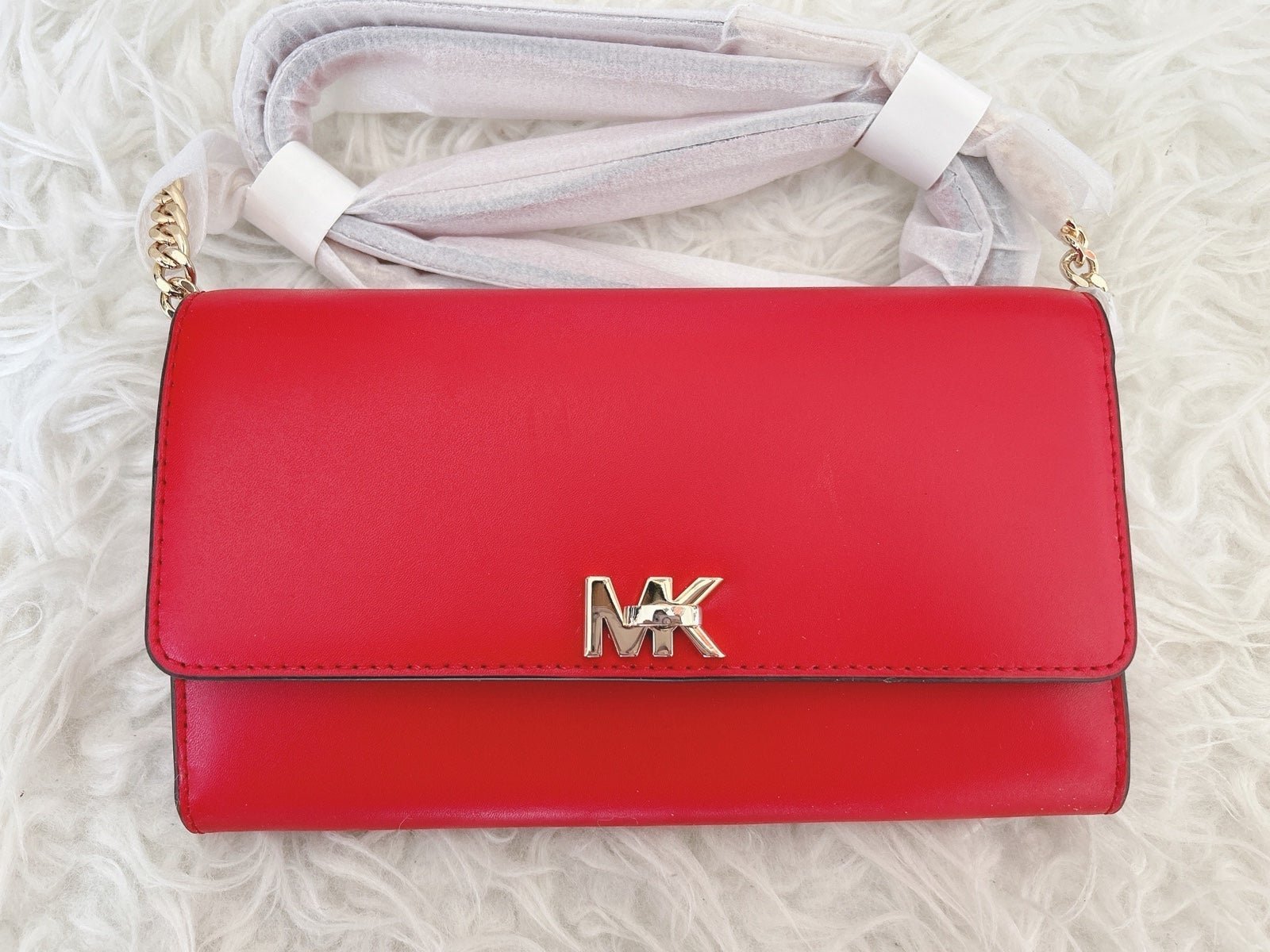 michael michael kors mott leather clutch
