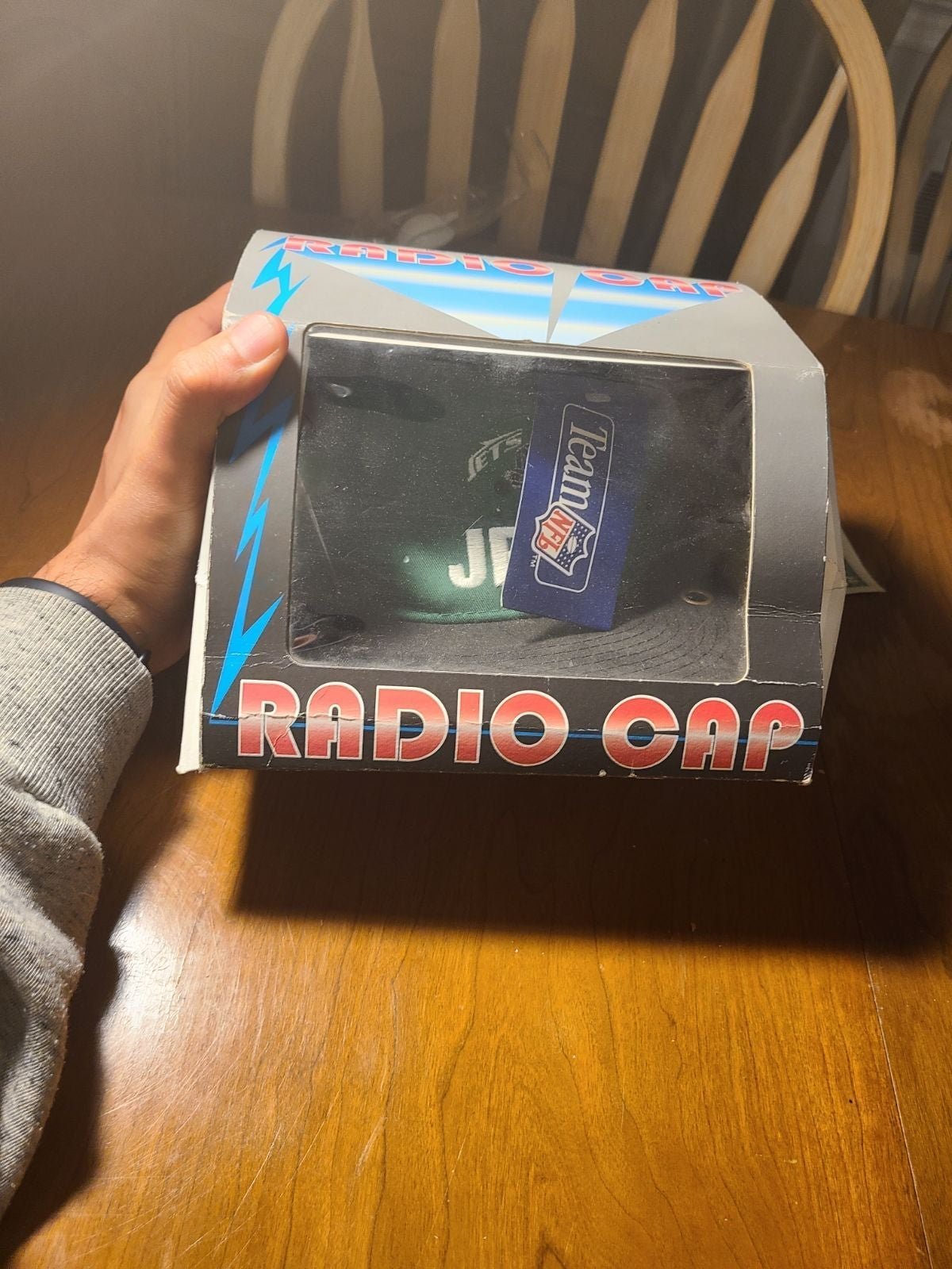 AM/FM RADIO CAP NY JETS