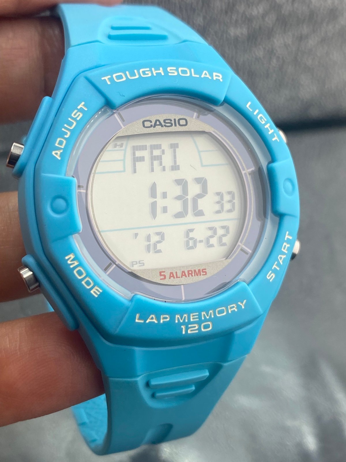 Casio Sports Digital Ladies Watch For Ladies or Teen Fits adjustable band 34m