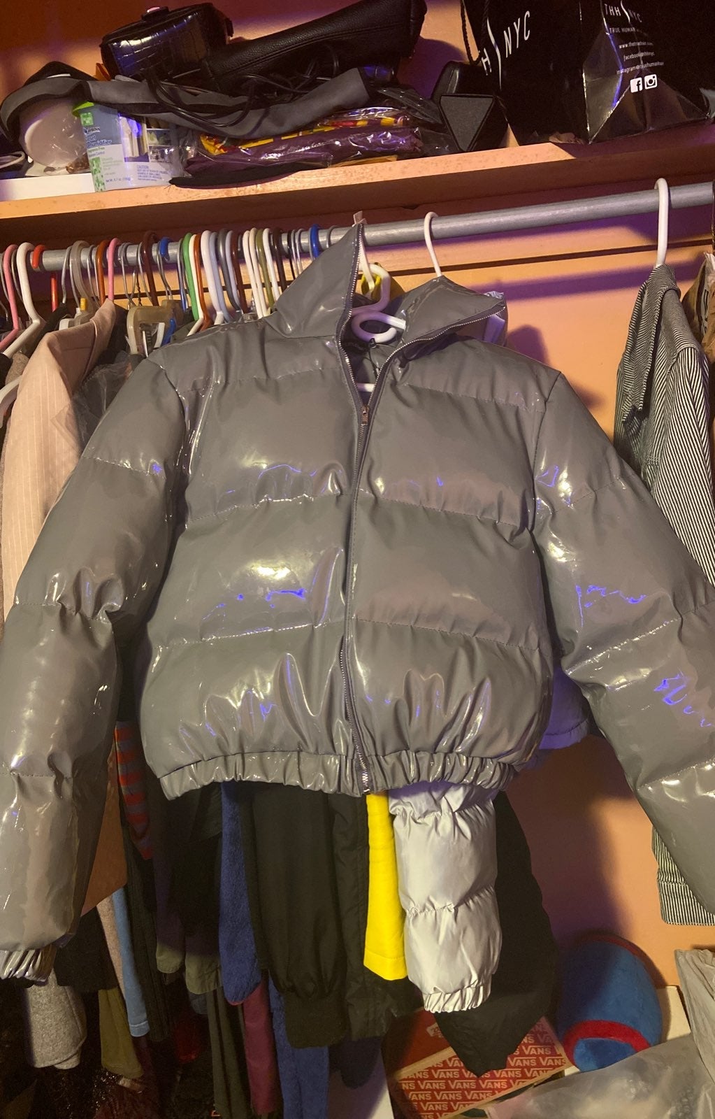 Pretty Little Thing Grey Bubble Jacket
