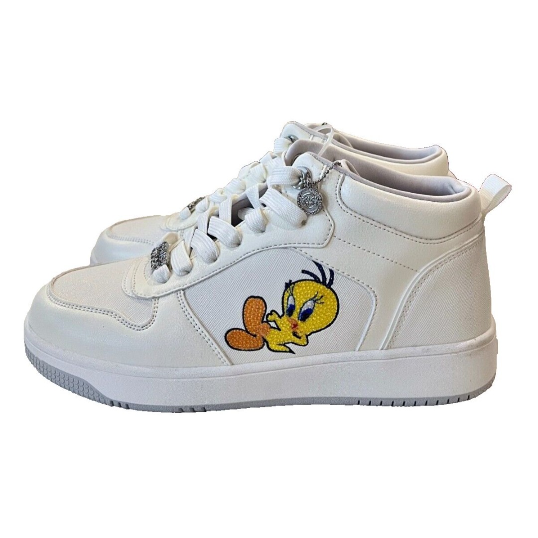 Aldo Tweety Bird Looney Tunes Sneakers Women's sz 9 NEW Warner Brothers Hi-Top
