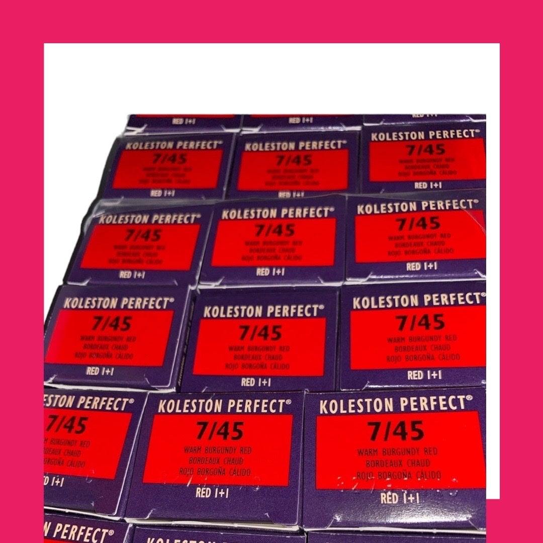 Wella 7/45 kolston perfect NEW hair color 14 tubes