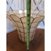 Vintage Capiz Shell Lamp Shade Scalloped Rim Goldtone Welded Metal