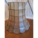 Vintage Capiz Shell Lamp Shade Scalloped Rim Goldtone Welded Metal