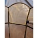 Vintage Capiz Shell Lamp Shade Scalloped Rim Goldtone Welded Metal