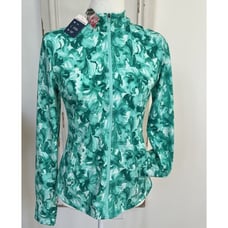 TOMMY BAHAMA MINT WHITE Sz S GOLF TENNIS Pickleball JACKET FULL ZIP POCKET NWT