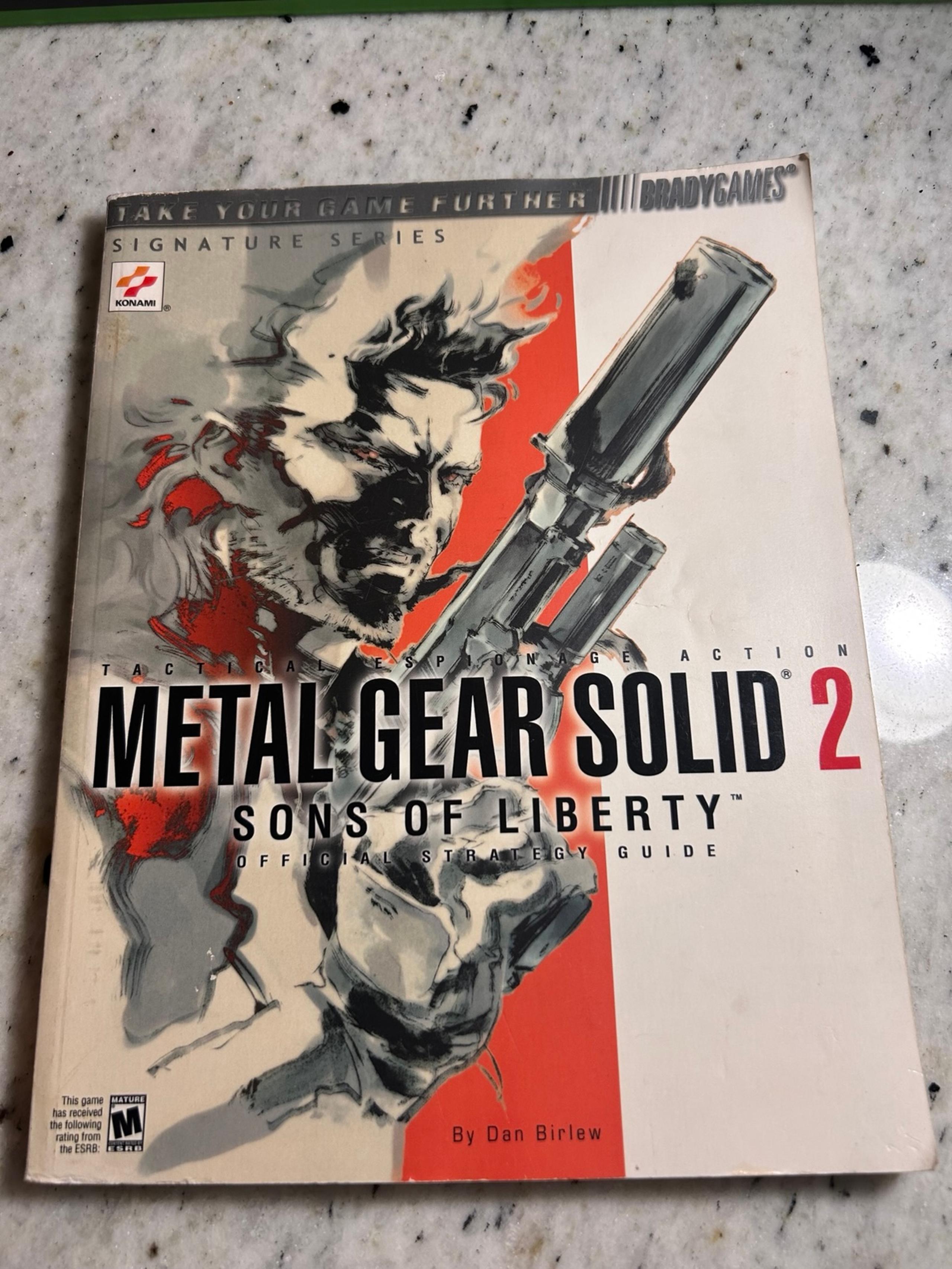 Metal Gear Solid 2 Sons of liberty official strategy guide