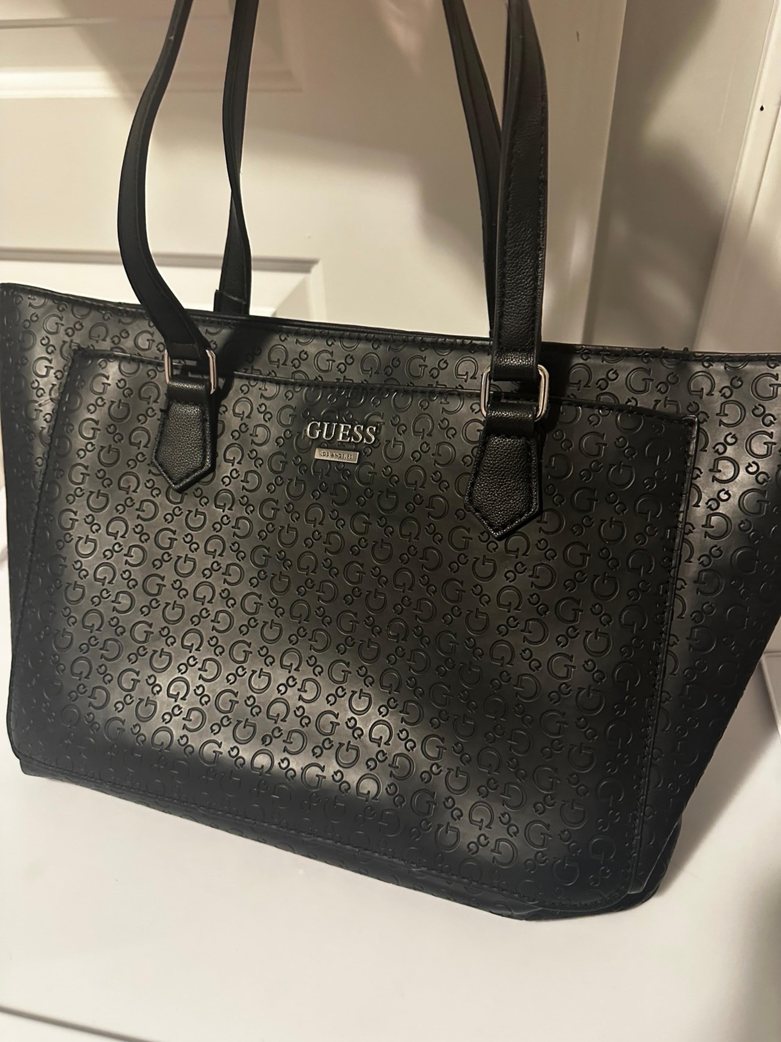 Black guess tote bag