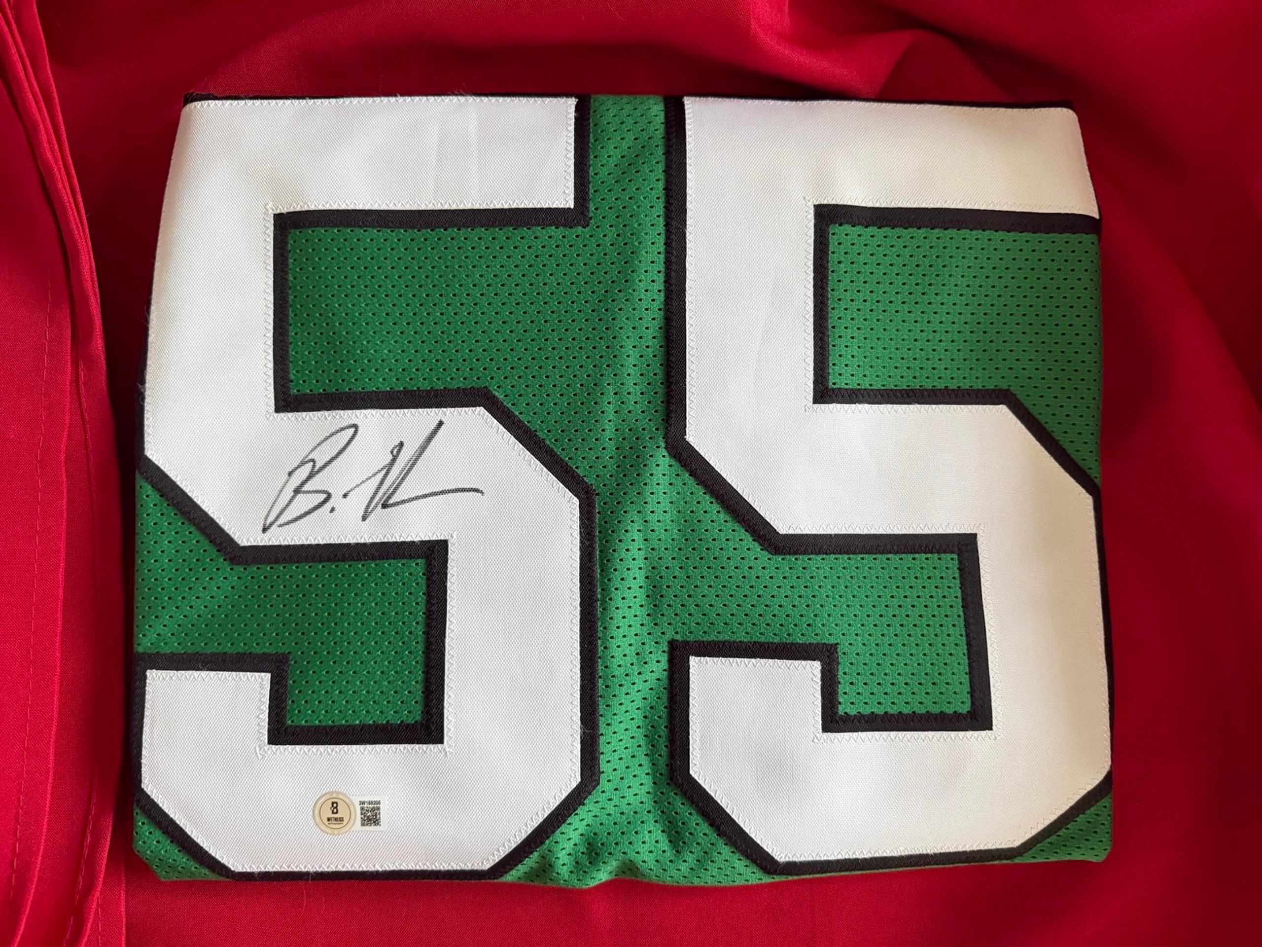 Philadelphia Eagles Brandon Graham Autographed Signed Kelly Green Jersey Beckett - NFL