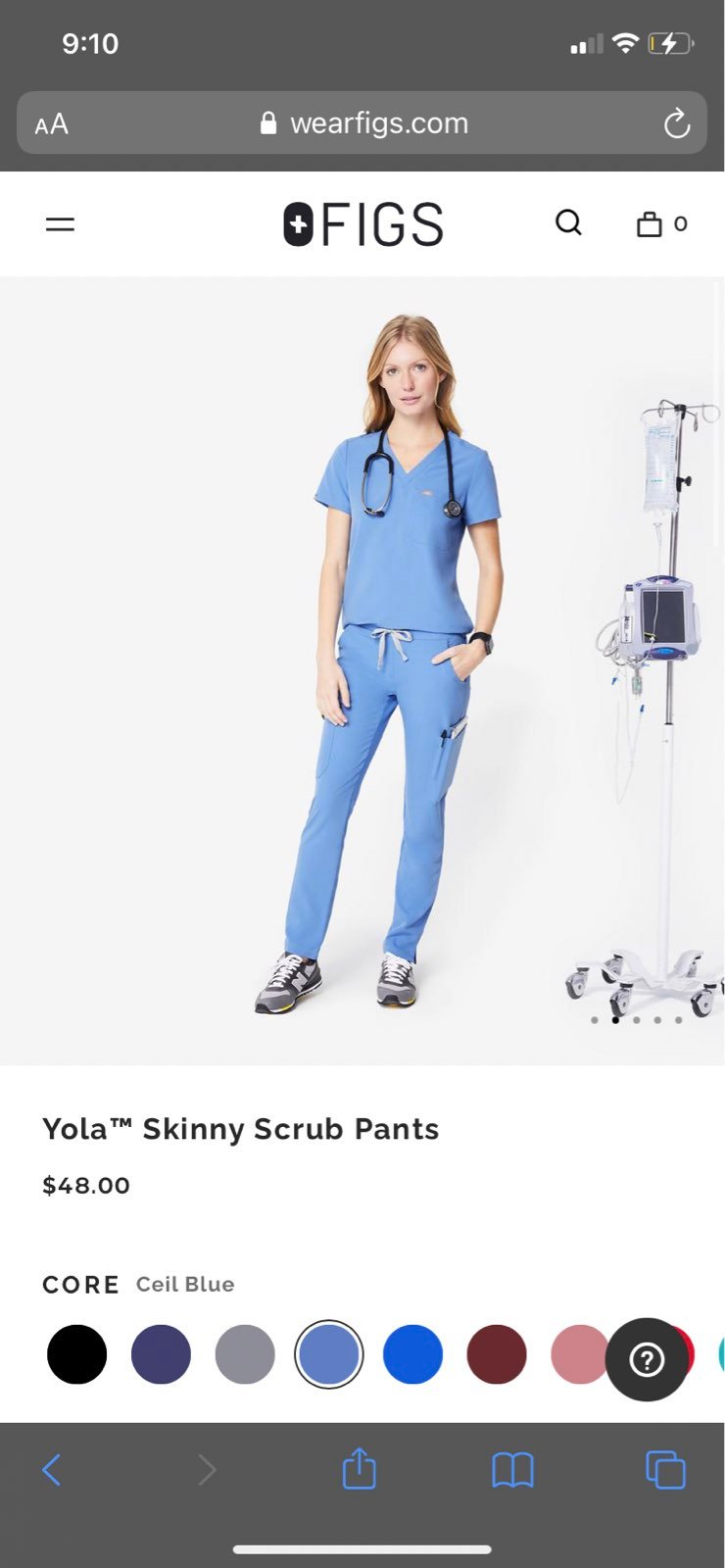 FIG Clothing Yola Skinny Scrub Pants