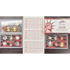 2008-S United States Mint Silver Proof Set - Complete Collection with OGP
