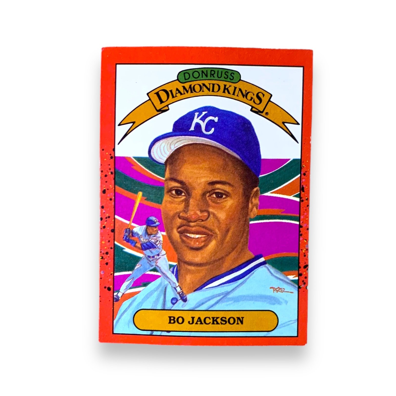 1989 Donruss Bo Jackson Diamond Kings Baseball Card #1