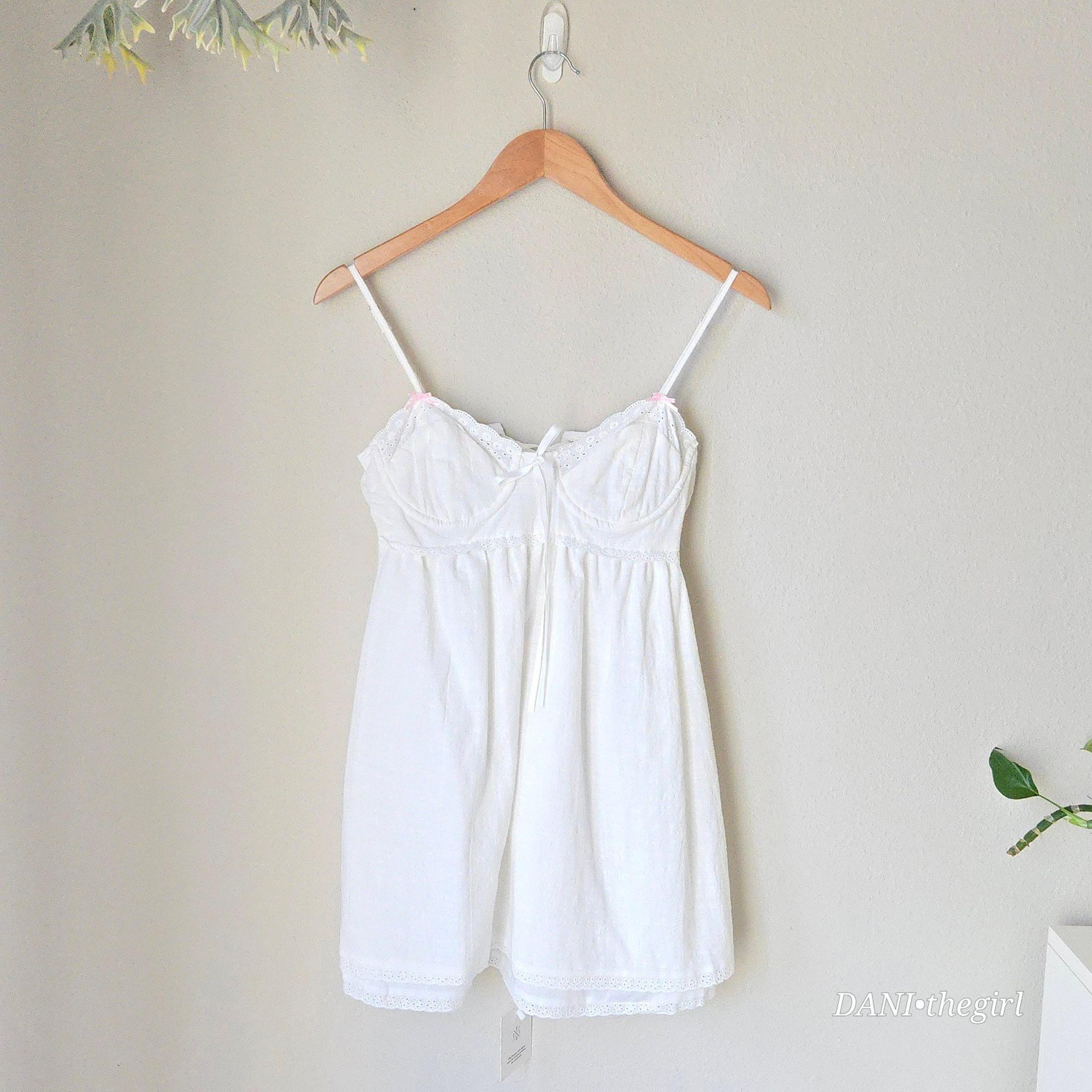 Lace Up Babydoll Corset Cami Dress