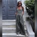 Zara Full Length GABARDINE Jumpsuit Dark Khaki Size M.