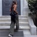 Zara Full Length GABARDINE Jumpsuit Dark Khaki Size M.