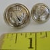 Cricketeer 8 Silver Tone Blazer Replacement Buttons Crown Shield Preppy Vintage