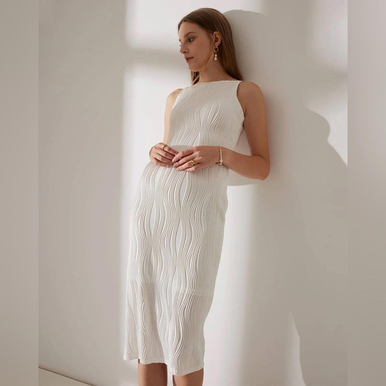 RIHOAS The Water Ripple Textured Cami Dress