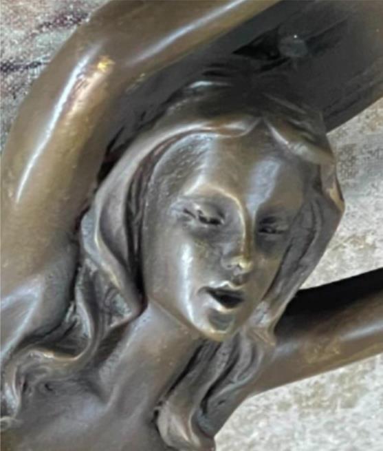 Bronze figurine Erotica Female Nude sculpture Girl Home Office Decoration Sale