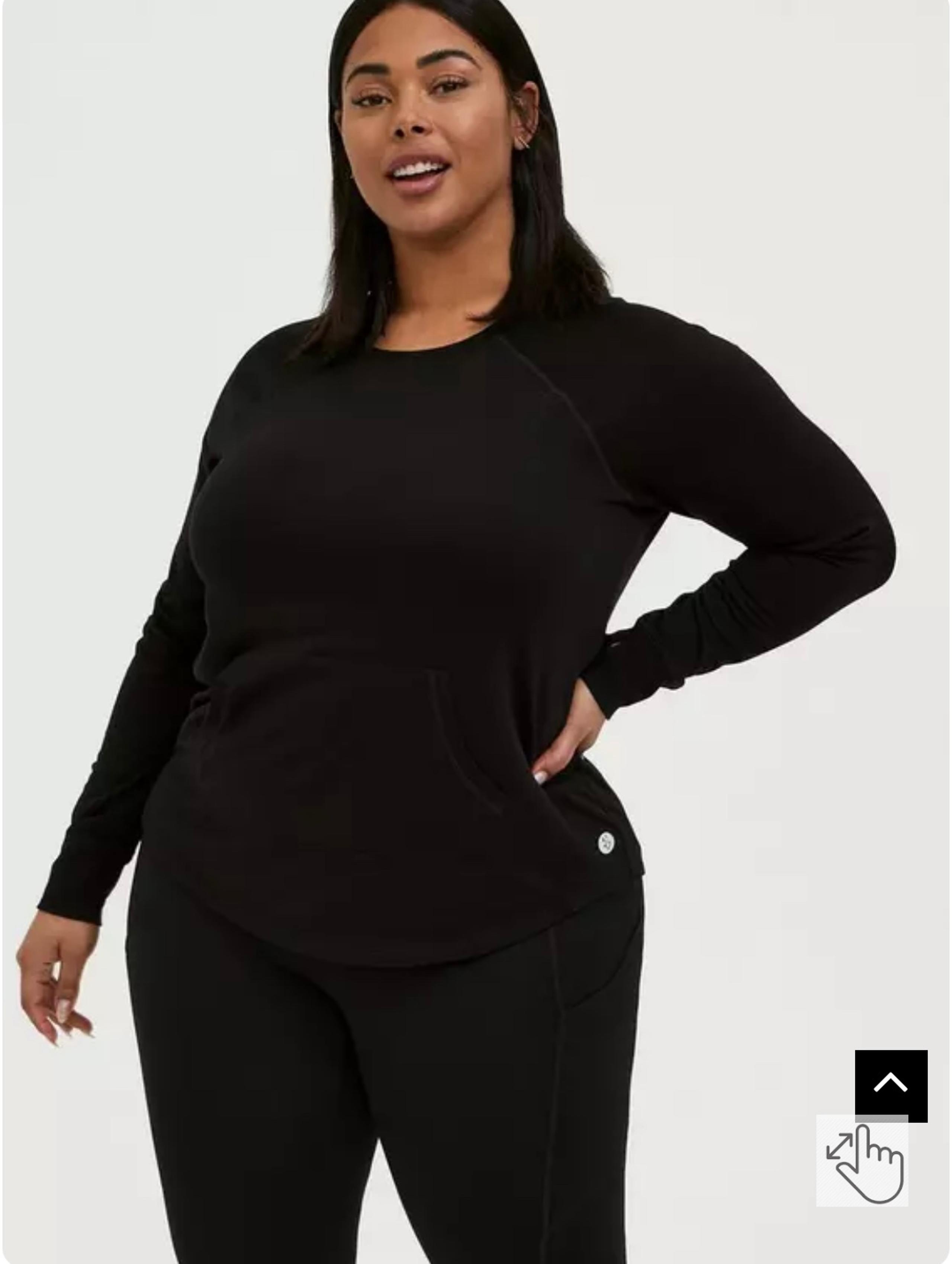 Fleece Long Sleeve Active Sweatshirt #13224265 size 4X - Torrid