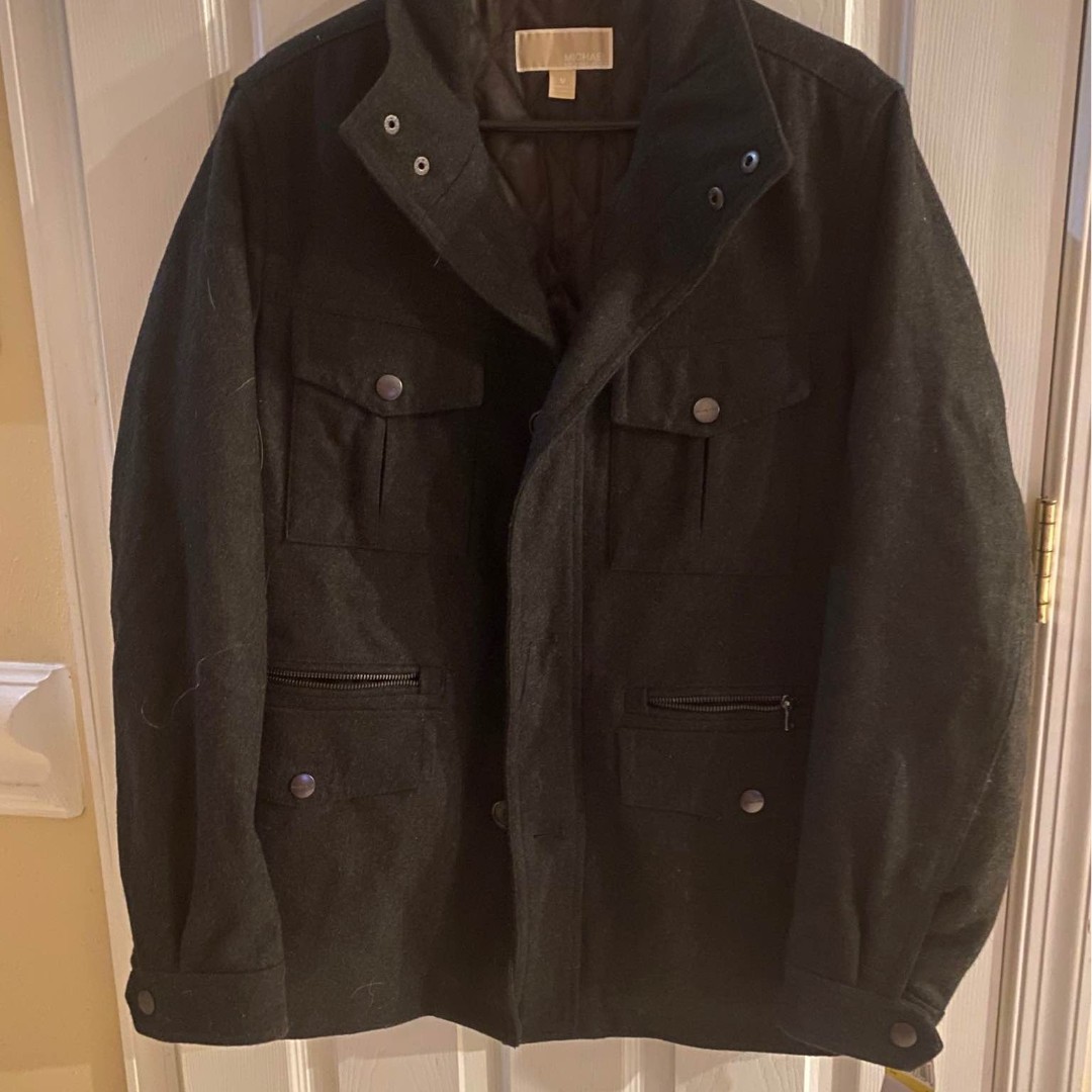 Men’s Medium MICHAEL KORS wool coat NEW WITH TAGS Pea Coat Winter