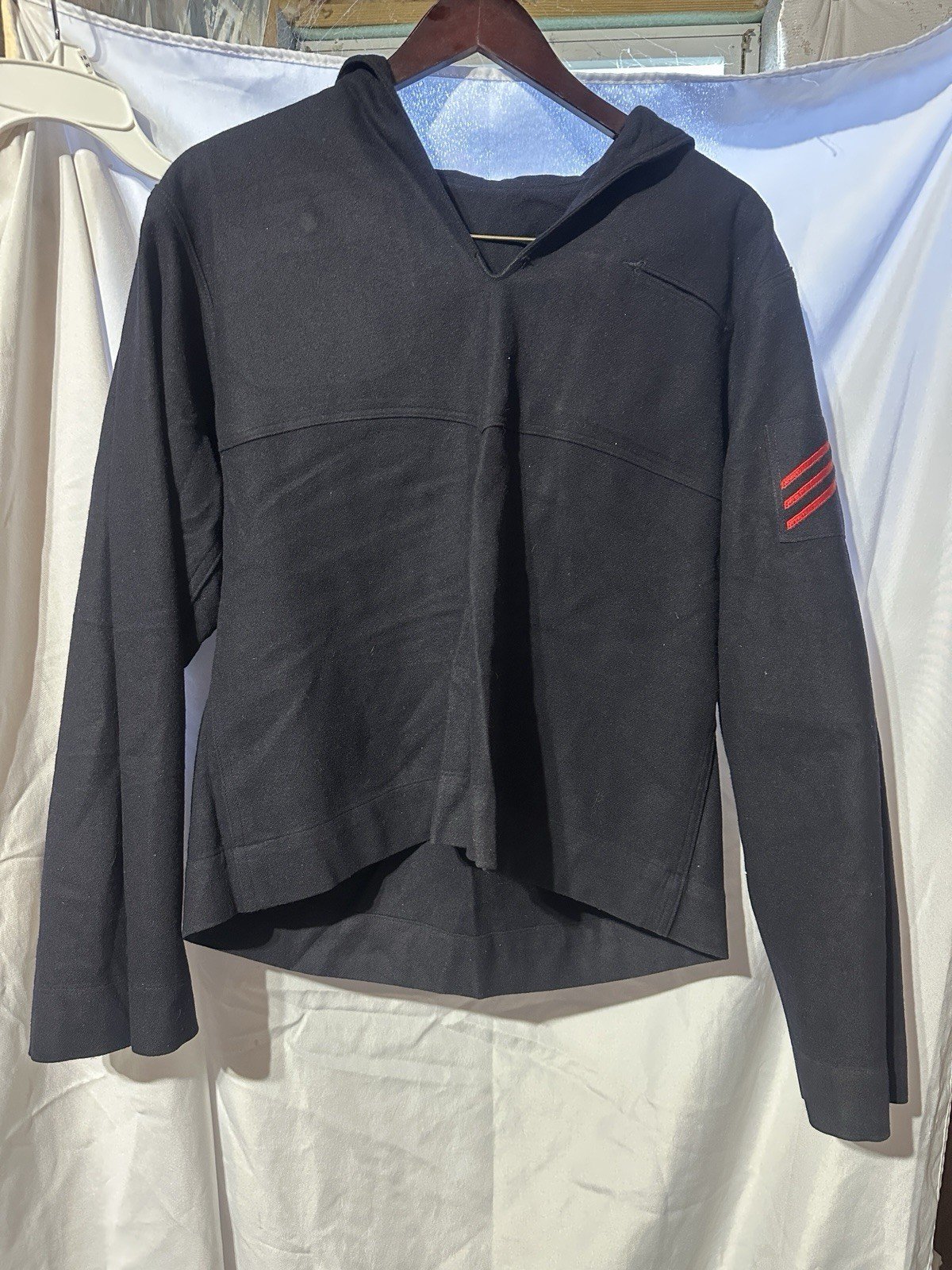 Vtg Vietnam Era US Navy Crackerjack Men’s Wool Blue Dress Uniform Jumper Top 44R