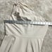 Kate Spade One Shoulder Midi Dress Women's 8 Cream Twill A-Line Zip Closure RTR