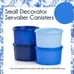 Tupperware small servalier canisters