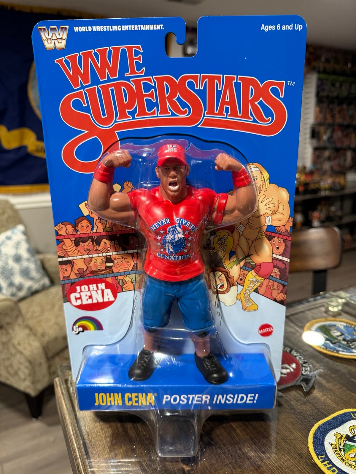 WWE LJN Superstars John Cena (Regular Light Blue Card)