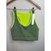 Green black active leggings set
