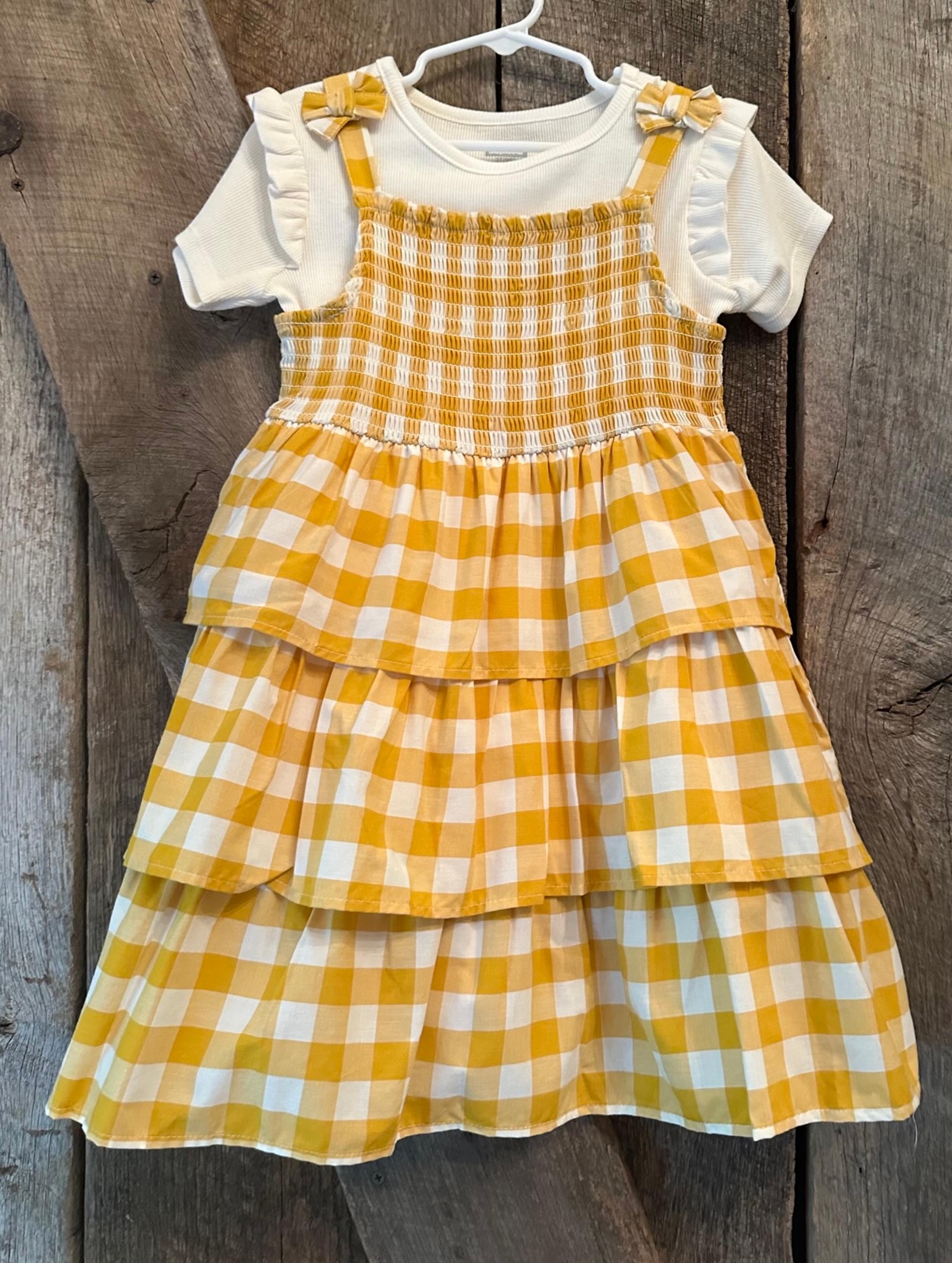 Garanimals Yellow Checked Dress Size 5T