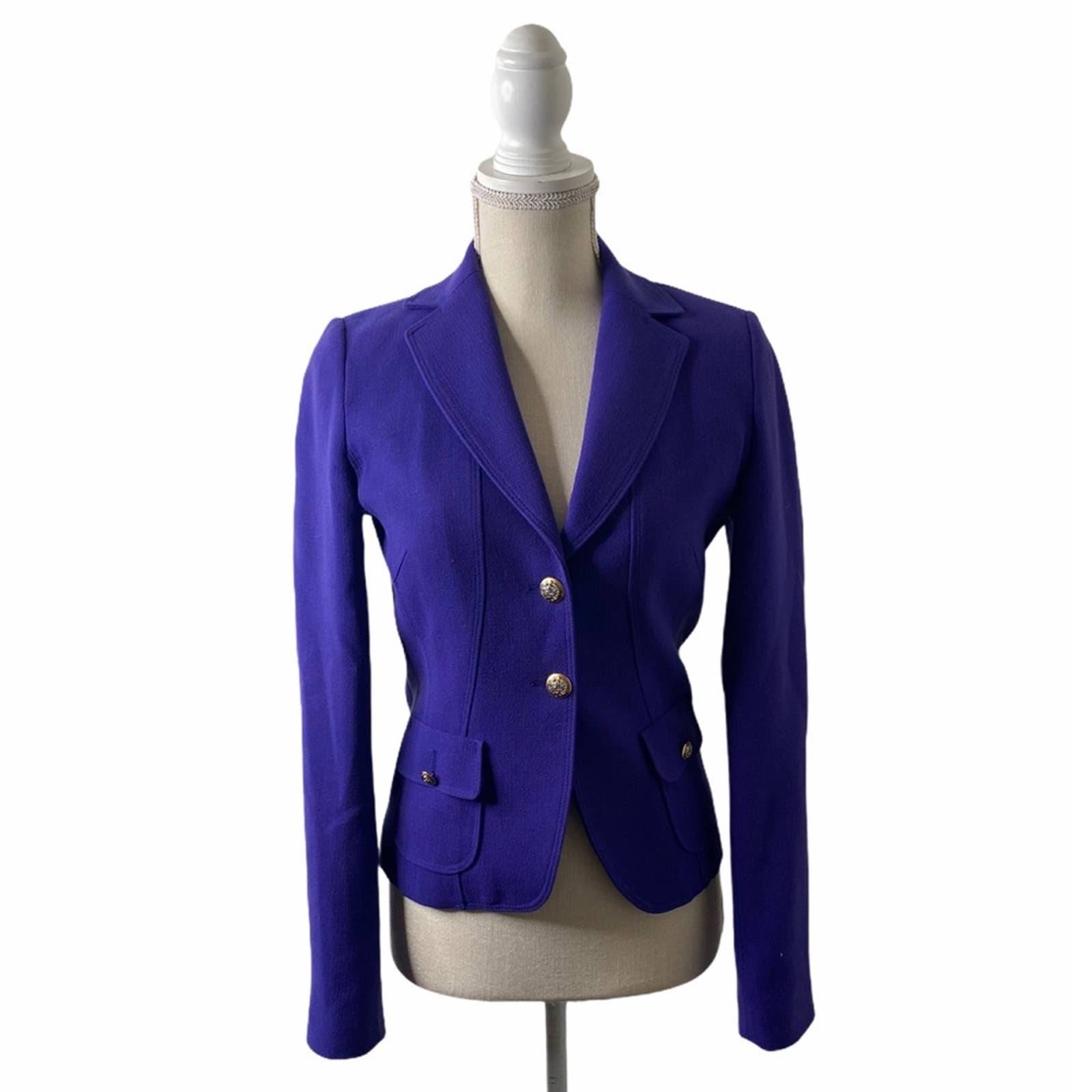 Vertigo Paris Purple Wool Blazer