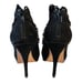 Jean Michel Cazabat Women's Heels Sz 6.5 Odessa Peep Toe Suede Shoe 36.5 EUR NEW
