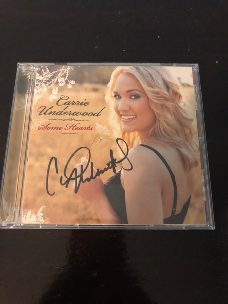 Carrie Underwood Signed Some Hearts CD