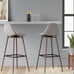 Copley Upholstered Barstool with Faux Leather Light Gray - Project 62