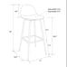 Copley Upholstered Barstool with Faux Leather Light Gray - Project 62