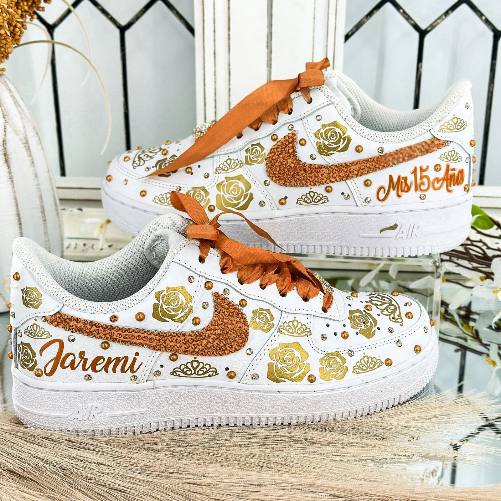 Quinceañera custom Nike Air Force