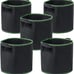 5 Pack 15 Gallon Grow Bags heavy Duty Container Non-woven Fabric Plant Pot