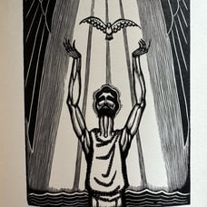 RARE Vintage 1930 “The Life of Christ in Woodcuts” by James Reid