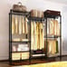 Wire Garment Rack Heavy Duty Clothes Rack with Hanging Rod Closet Organizer