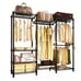 Wire Garment Rack Heavy Duty Clothes Rack with Hanging Rod Closet Organizer