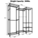 Wire Garment Rack Heavy Duty Clothes Rack with Hanging Rod Closet Organizer