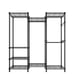 Wire Garment Rack Heavy Duty Clothes Rack with Hanging Rod Closet Organizer