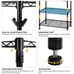 Wire Garment Rack Heavy Duty Clothes Rack with Hanging Rod Closet Organizer