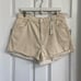 Rolla’s Dusters Hugh Rise Slim Cream Corduroy Women's Shorts Size 32 NWT