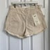 Rolla’s Dusters Hugh Rise Slim Cream Corduroy Women's Shorts Size 32 NWT