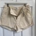 Rolla’s Dusters Hugh Rise Slim Cream Corduroy Women's Shorts Size 32 NWT
